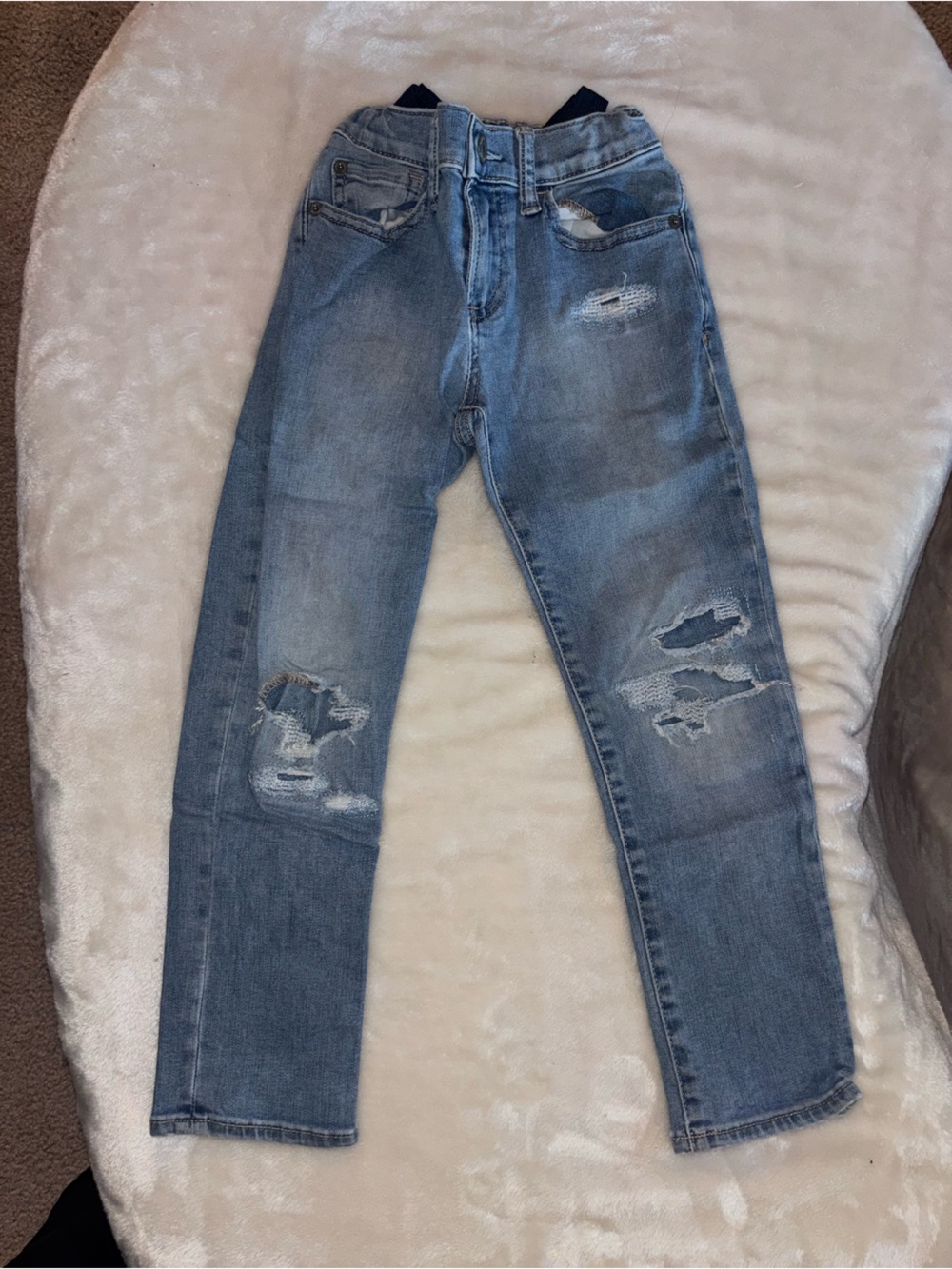 GAP Women's Light Blue Distressed Skinny Jeans